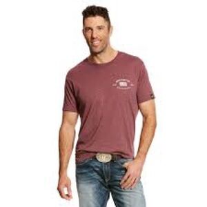 Ariat Men's Short Sleeve Tee - Maroon